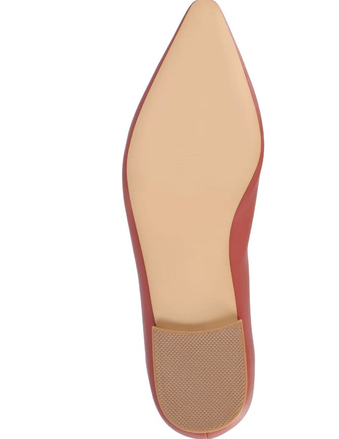 Journee Collection Women's Size 7, Elowen Tru Comfort Formal Ballet Flats, Clay