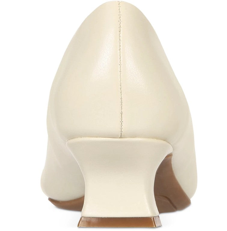 Easy Street Women's Size 8 M, Waive Square Low Heel Pumps Dress Shoes, Bone