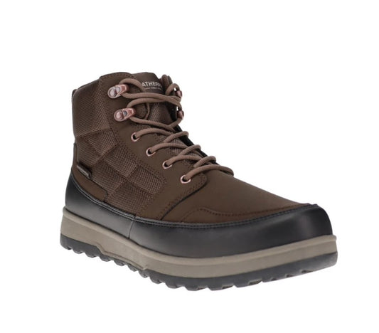 Weatherproof Men's Jenkins Size 13, Lace-Up Sneaker Ankle Boots, Brown