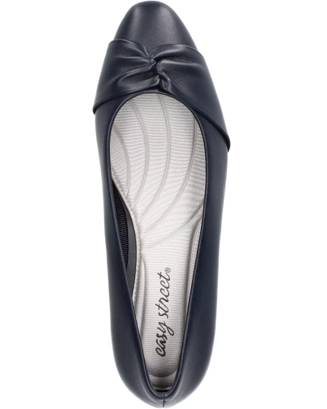 Easy Street Lyanna Women's Size 8 WW, Block Heel Pumps, Navy