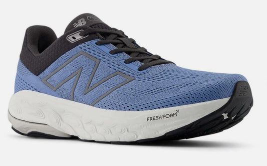 New Balance Men's Size 9, Fresh Foam X 860v14 Running Shoes, Blue Black