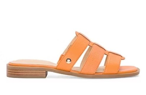 Liz Claiborne Women's Size 9.5, Meridian Flat Sandals, Tangerine Orange (NO BOX)