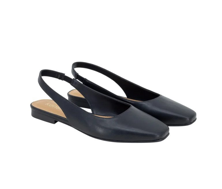 Kensie Women's Size 7.5, Felice Dress Shoes Slingback Flats , Black