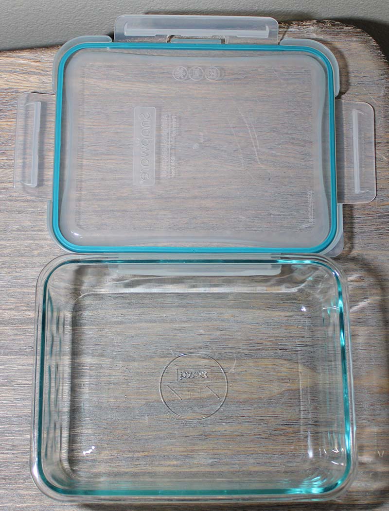 Snapware Pyrex 6 Cup Rectangular Glass Food Storage Container