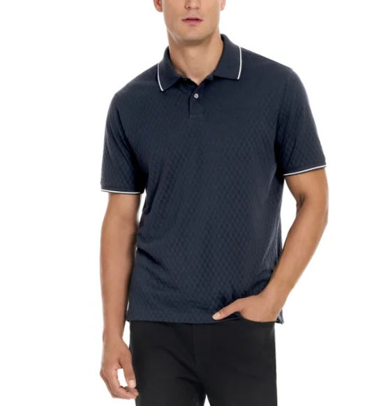 Ted Baker Men’s Size X-Large 2-Button Cotton Polo Shirt, Blue