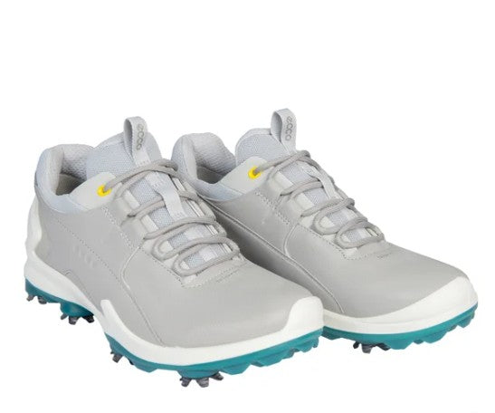 Ecco Men’s Size US 12-12.5 EU 46 Golf Biom Shoes Spiked Water Repellent, Gray