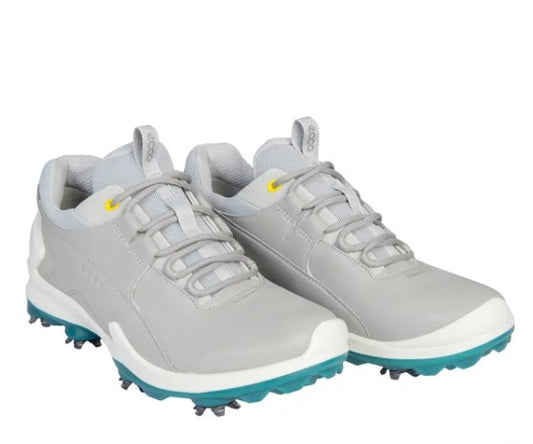 Ecco Men’s Size US 12-12.5 EU 46 Golf Biom Shoes Spiked Water Repellent, Gray