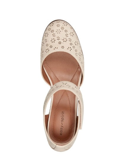 Easy Spirit Women's Size 9.5 M, Caty Mary Jane Pumps Comfort Heels, Almond