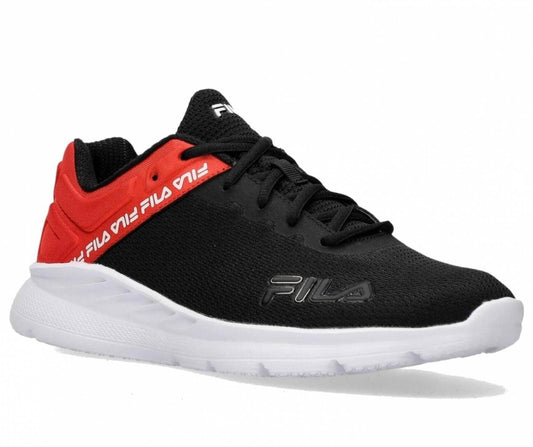 FILA Lightspin Men's Size 9.5, Running Shoes Sneakers, Black & Red