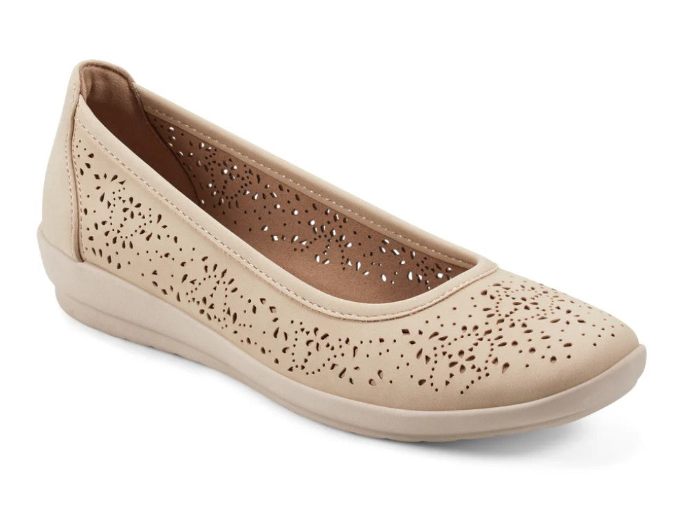 Easy Spirit Alessia Womens Size 8.5 W, Slip-On Ballet Flats Shoes, Natural
