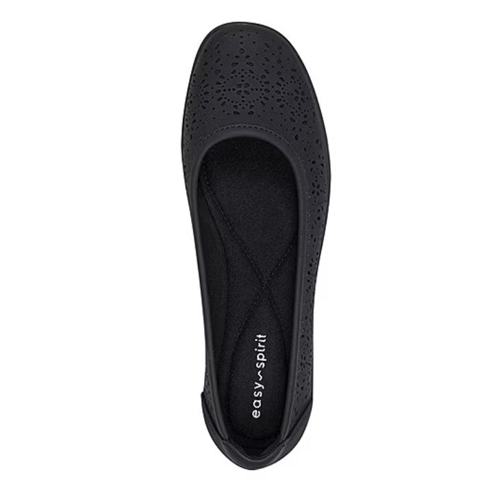 Easy Spirit Alessia Womens Size 8.5 WW, Slip-On Ballet Flats Shoes, Black