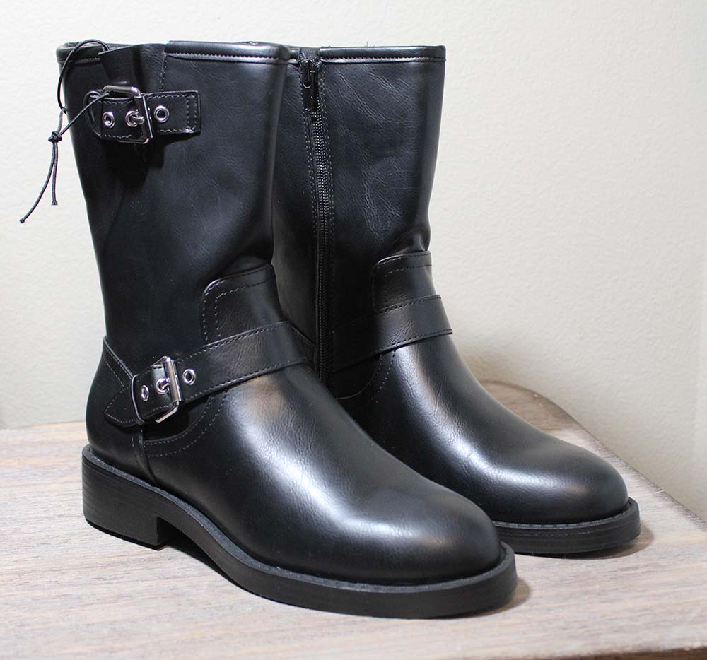 Dolce Vita Ladies' Size 7, Moto Style Boots, Black, Customer Return