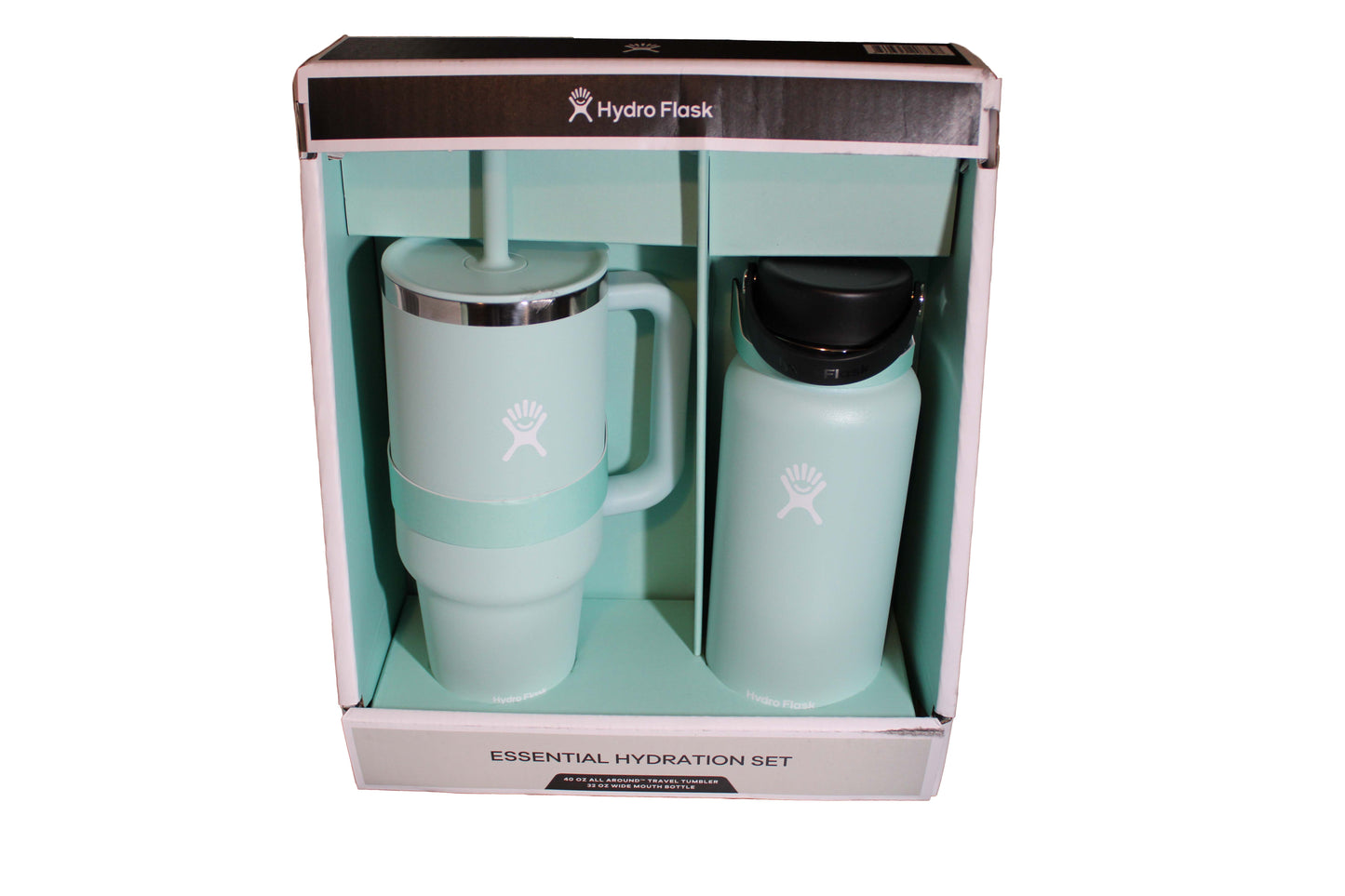 Hydro Flask Hydration Set 40oz Tumbler & 32oz Wide Mouth Bottle, New Imperfect