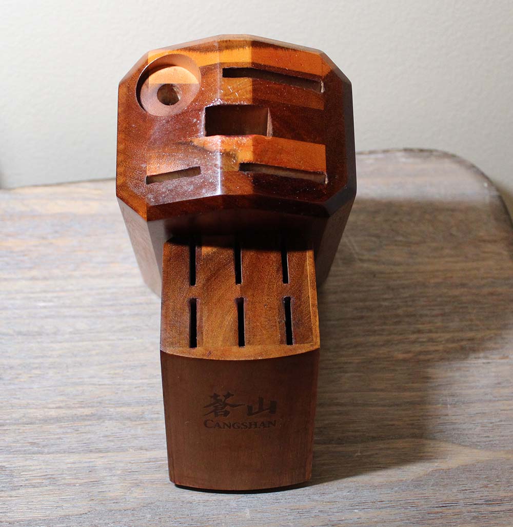 Cangshan L1 Series Acacia Wood Knife Block for 11 pieces, Pre-owned (block only)