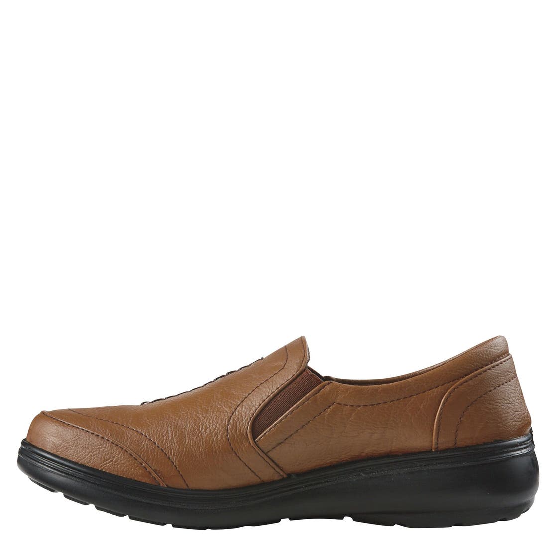 Easy Street Women's Size 8.5 Wide, Ultimate Comfort Slip-On Shoes, Tan