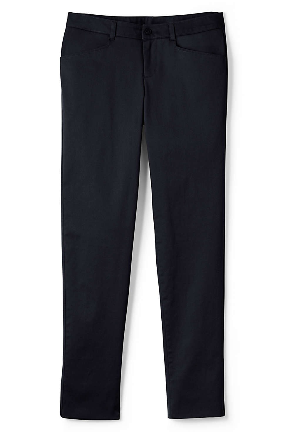 Lands End Women's Size 2, 30" Inseam Stretch Pencil Pants, Black