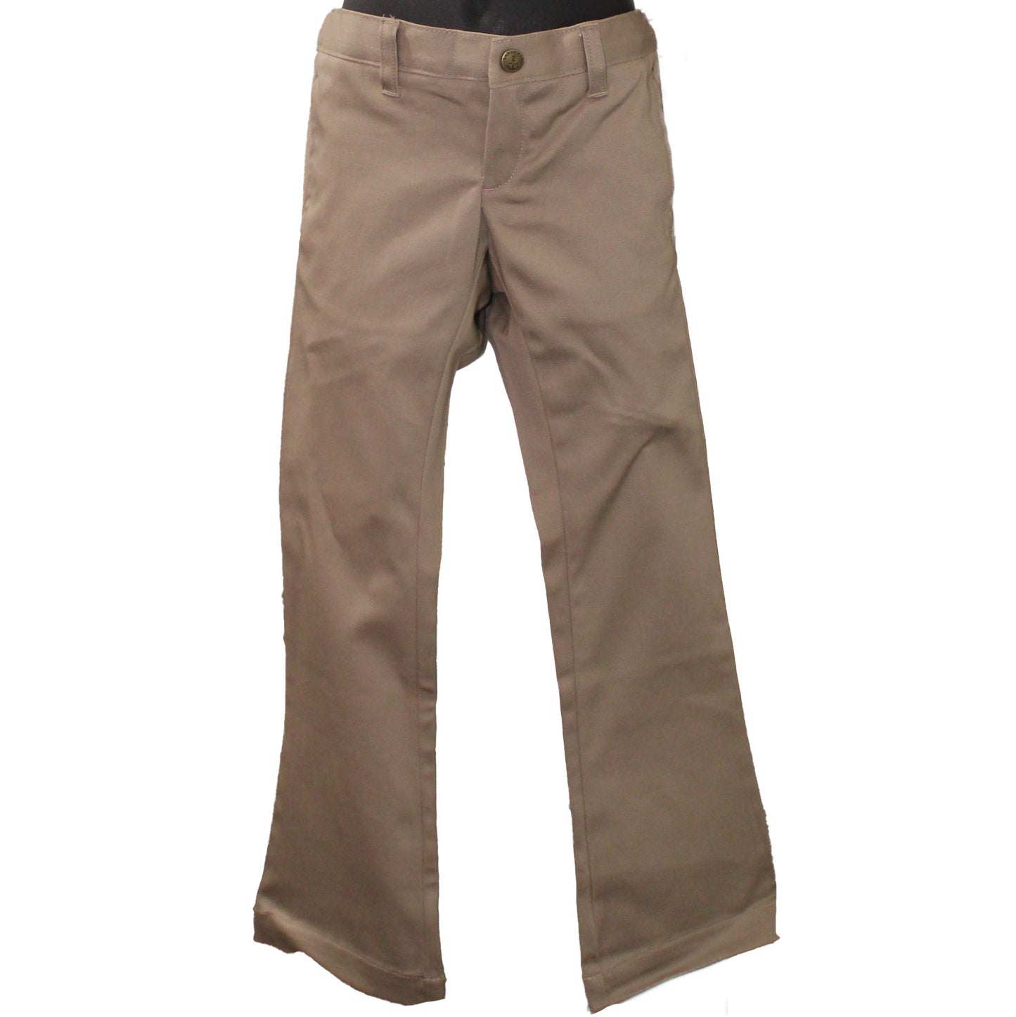 Lands' End Uniform Little Girls Size 6, Perfect Fit Bootcut Pants, Khaki