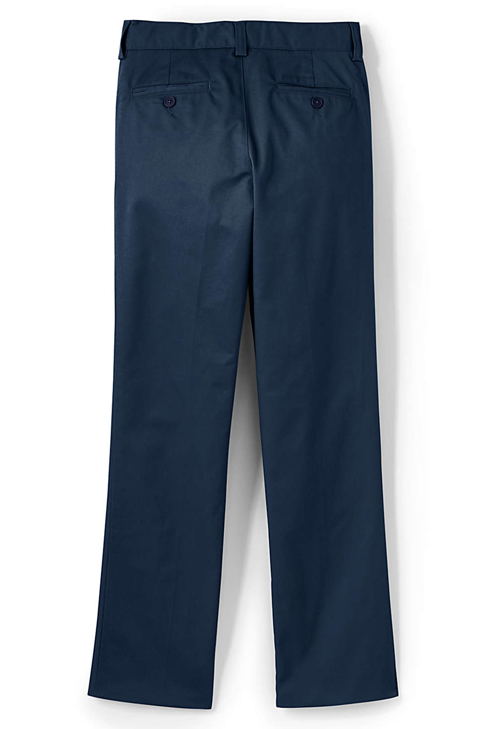 Lands End Uniform Boys Size 20, 29" Inseam Tailored Fit Chino Pant, Classic Navy