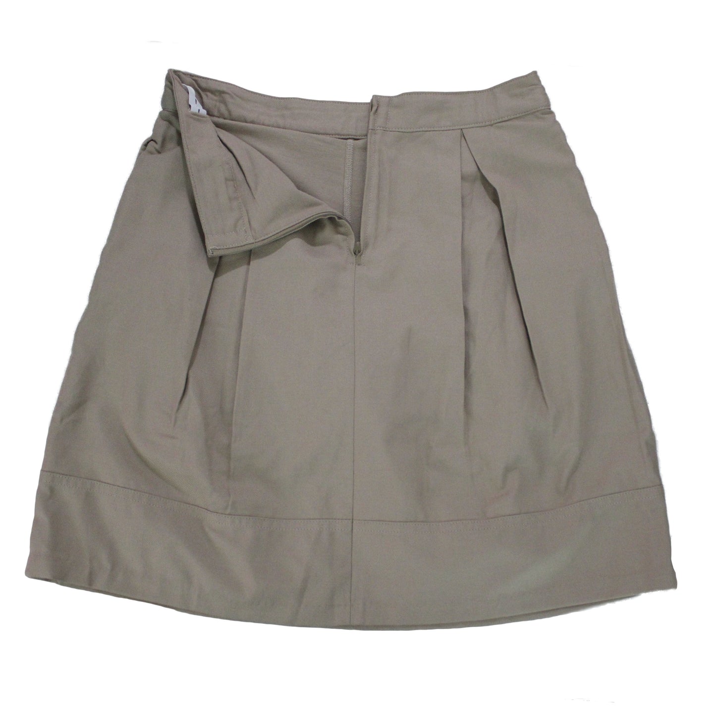 Lands End Uniform Girl's Size 14, Top of Knee Pleated Skort, Khaki Monogram "PC"