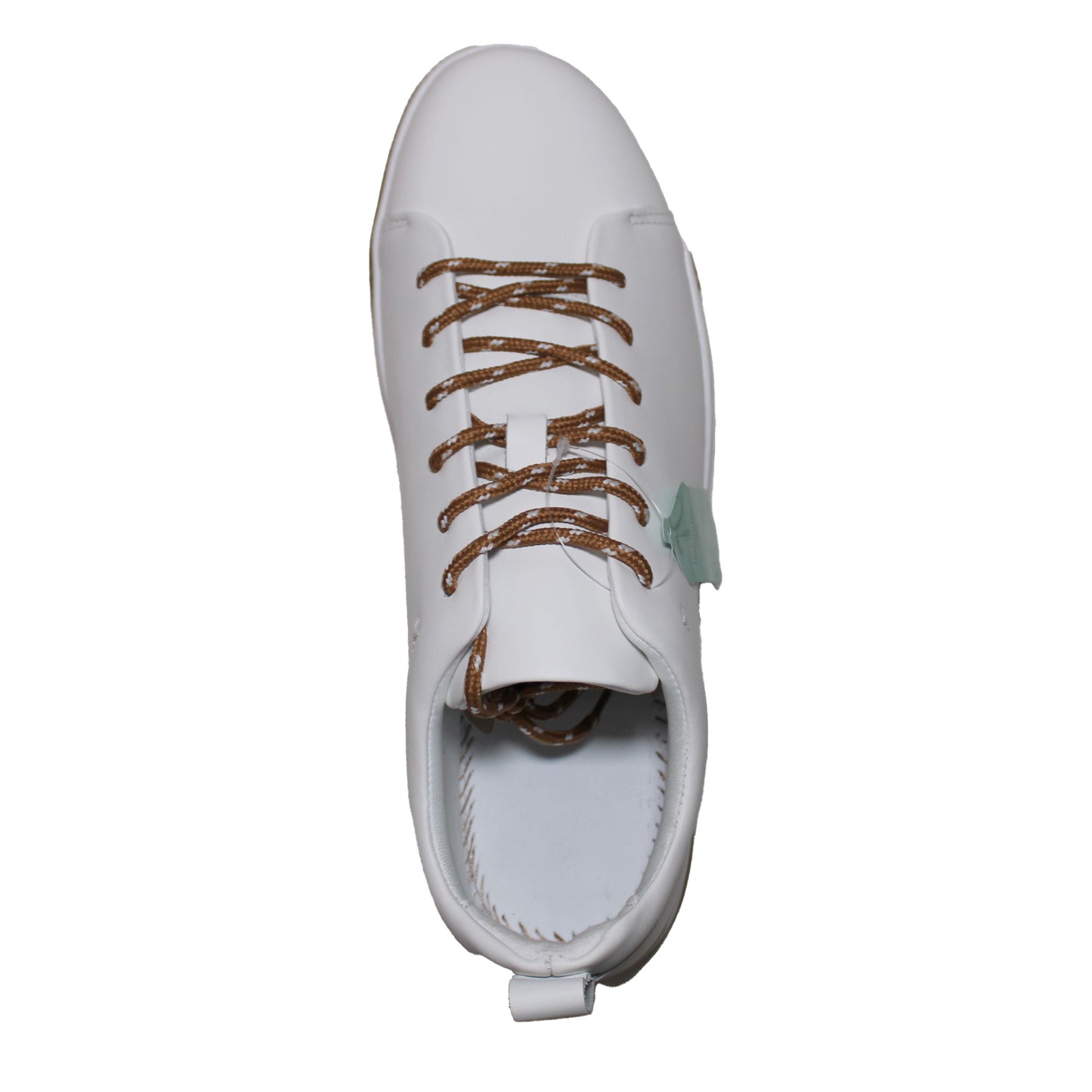 Lands End Men Size 11, Casual Lace-up Sneaker, White Leather