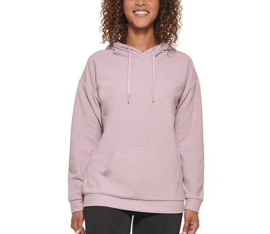 Marc New York Women's Size Large Cozy Pullover Hoodie, Pink (Mauve)