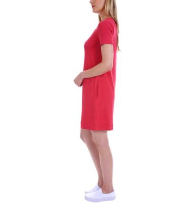 ELLEN TRACY Ladies' Pima Cotton Dress (Red Robin, X-Small)