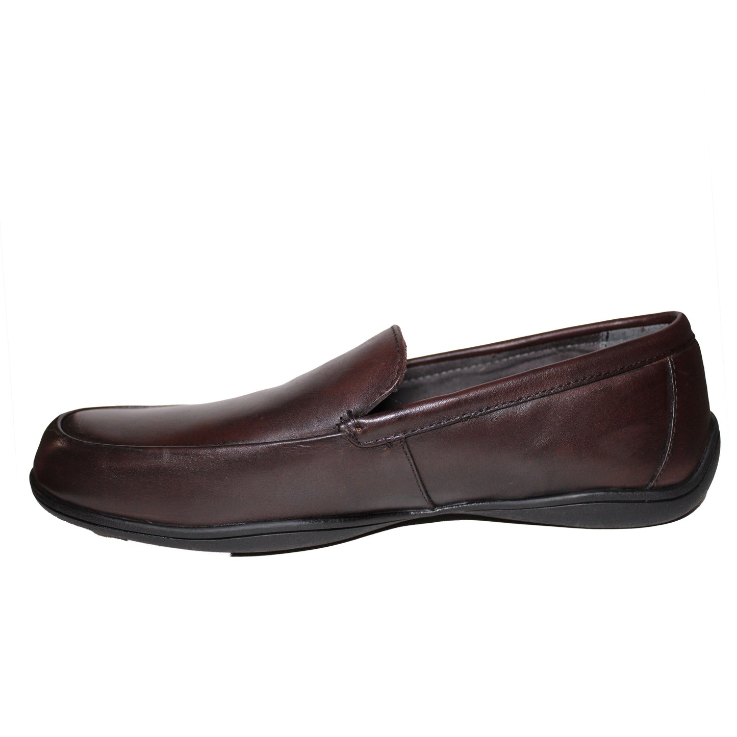 Lands End Men Size 11, Casual Slip-on Leather Loafer, Dark Brown