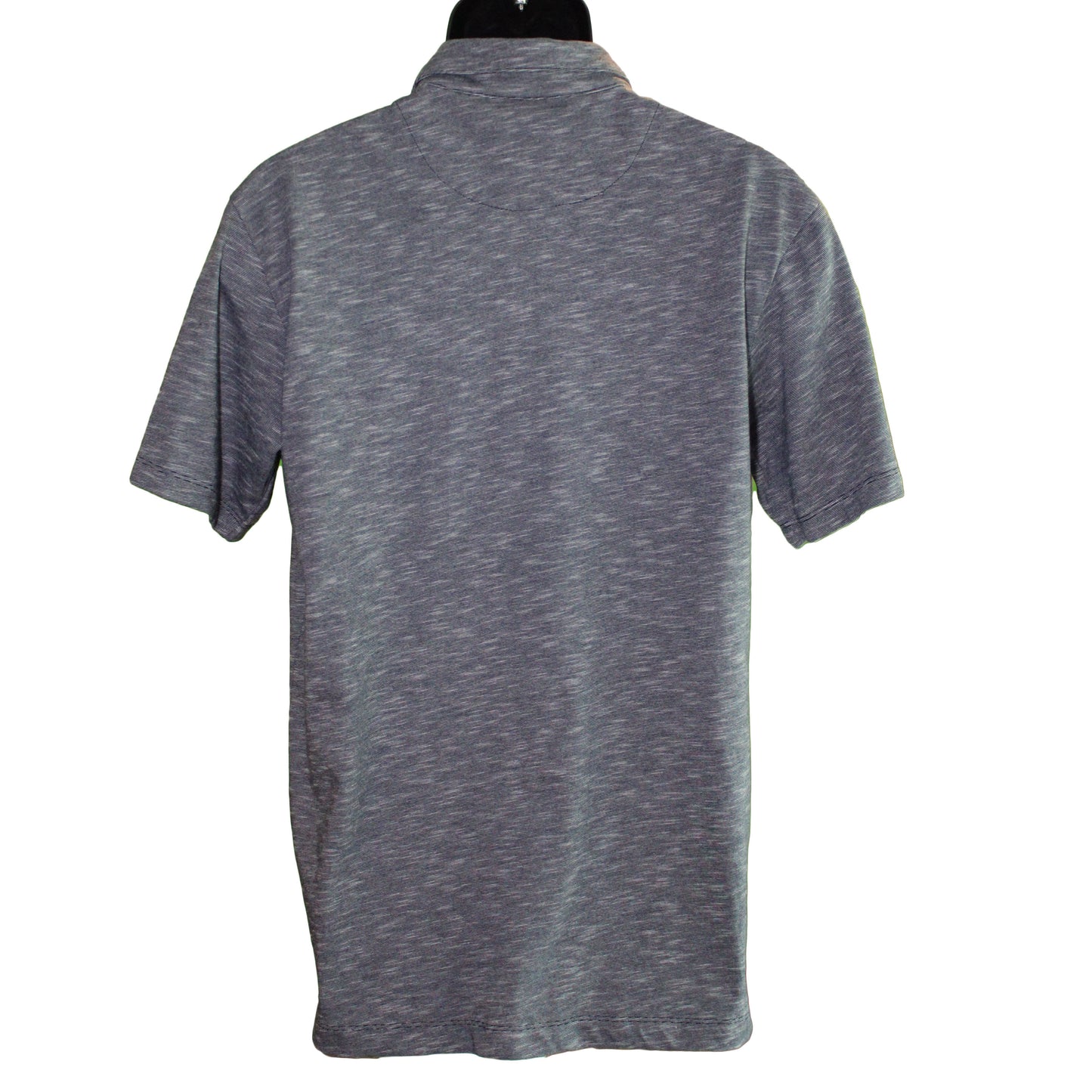 Perry Ellis Men Size M, Moisture Wicking Short Sleeve Slub Polo Shirt, Blue