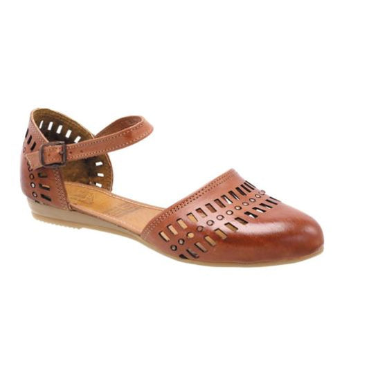 Arles Shoes Shedron HP1121 Leather Cut Out Sandal NWOB (MEX 25 / US 6)