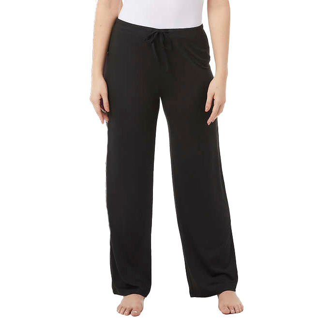 32 DEGREES Ladies' Size Medium Pull-On Elastic Drawcord Lounge Pant, Black