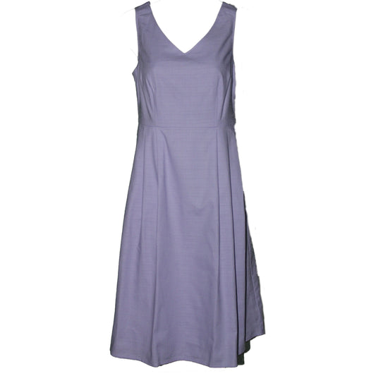 Lands End Women Sleeveless Woven V-Neck Dress NWOT (Soft Lavender, 0 Petite)